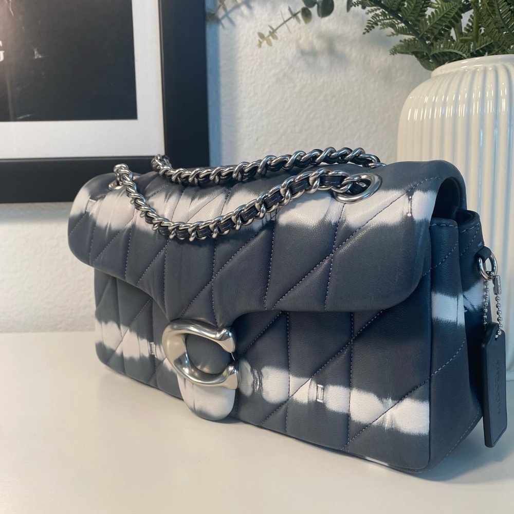 New Coach Tabby 26 Quilted Nappa Leather Tie Dye - Picture 4 of 16